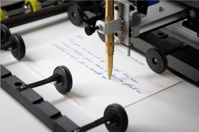 Handwrytten’s 185 robots hold ballpoint pens to craft and automate the mailing of more than 15,000 pieces of mail a day. Bigger. Better. Bolder. Inman Connect is heading to San Diego. Join thousands of real estate pros, connect with the Inman Community, and gain insights from hundreds of leading minds shaping the industry. If you’re ready to grow your business and invest in yourself, this is where you need to be....

https://www.texasally.com/task-handwryttens-185-robots-with-your-direct-mail-tech-review/